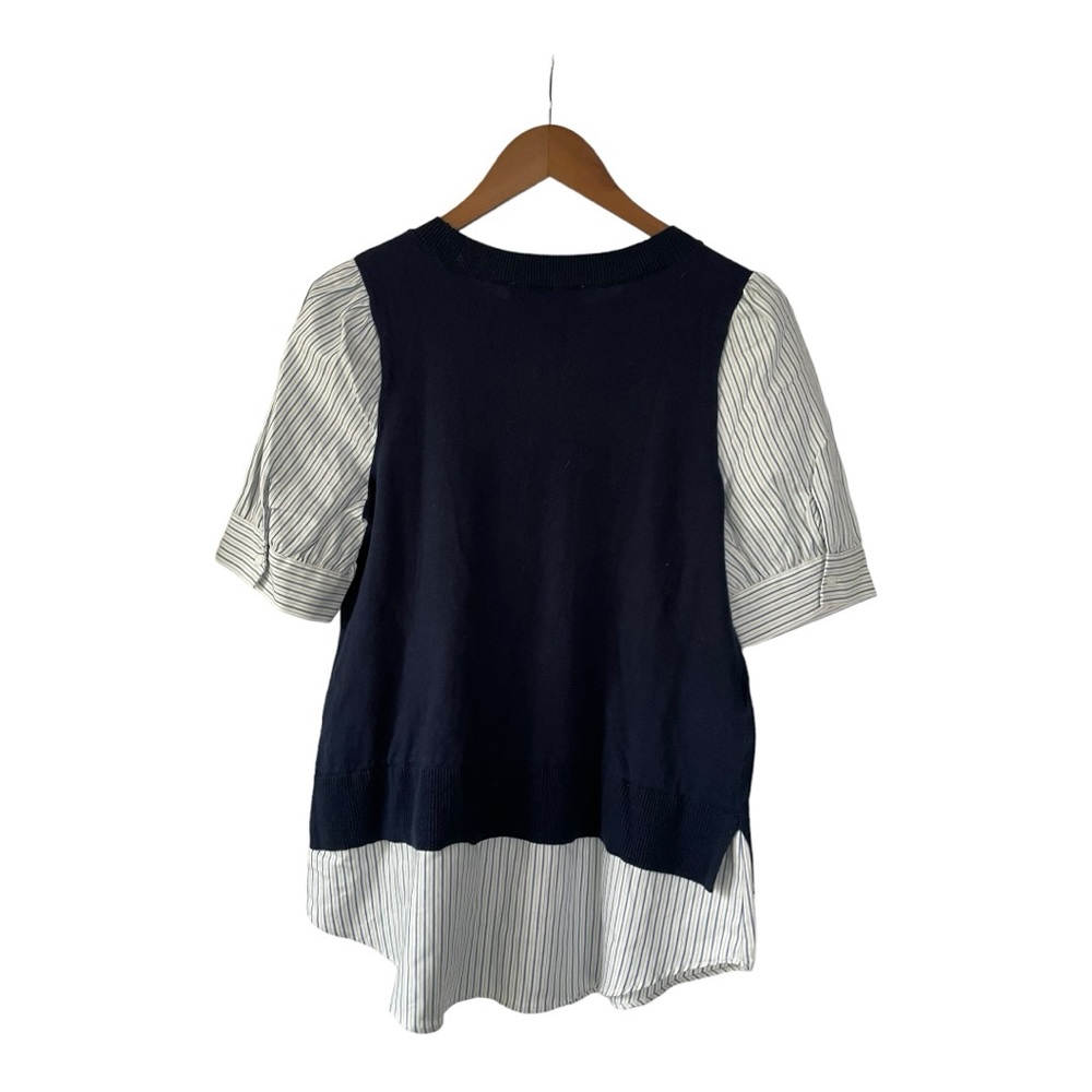 NWT LOFT sweater vest with faux blouse. Short sleeved - Picture 5 of 16